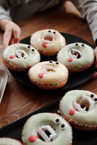 Spooky Donut Hole Eyeballs Recipe